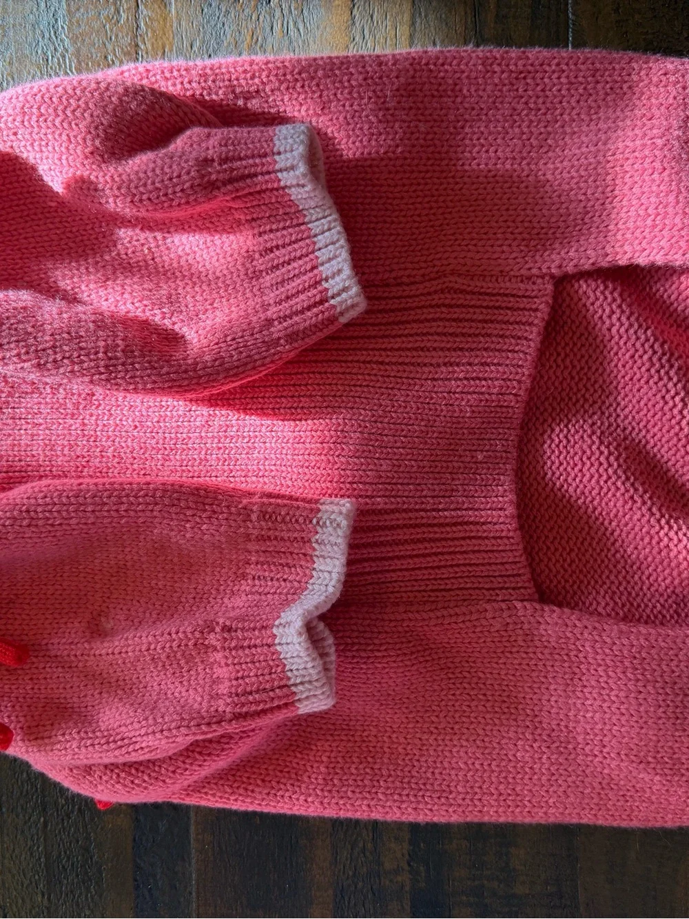 Dog Pink Bow-Accent Knit Sweater